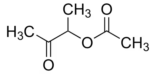 Acetoin acetate structure, CAS 4906-24-5