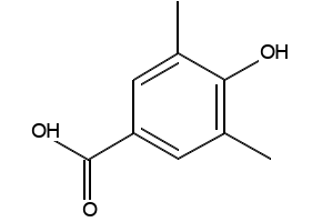 4-Hydroxy-3,5-dimethylbenzoic acid structure, CAS 4919-37-3