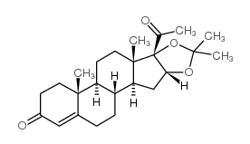 Alphasone acetonide structure, CAS 4968-09-6