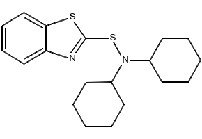 N,N-Dicyclohexyl-2-benzothiazolsulfene amide structure, CAS 4979-32-2