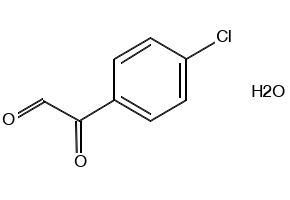 4-Chlorophenylglyoxal hydrate structure, CAS 4996-21-8
