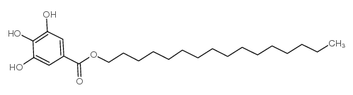 Hexadecyl 3,4,5-trihydroxybenzoate structure, CAS 5026-65-3