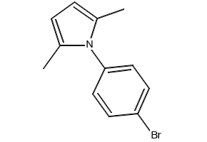 1-(4-Bromophenyl)-2,5-dimethyl-1H-pyrrole structure, CAS 5044-24-6