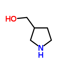 3-Hydroxymethylpyrrolidine structure, CAS 5082-74-6