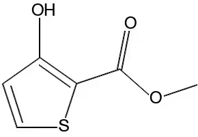 Methyl 3-hydroxythiophene-2-carboxylate structure, CAS 5118-06-9