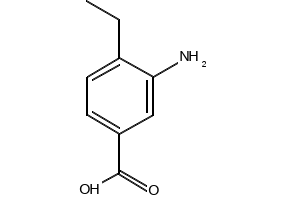 3-Amino-4-ethylbenzoic acid structure, CAS 5129-23-7