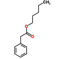 Pentyl phenylacetate structure, CAS 5137-52-0