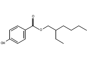 2-Ethylhexyl 4-hydroxybenzoate structure, CAS 5153-25-3