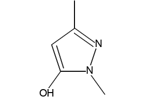 5-Hydroxy-1,3-dimethylpyrazole structure, CAS 5203-77-0