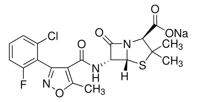 Flucloxacillin structure, CAS 5250-39-5