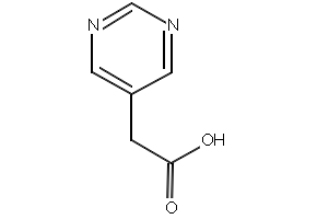 5-Pyrimidineacetic acid structure, CAS 5267-07-2