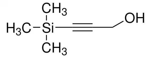 3-Trimethylsilyl-2-propyn-1-ol structure, CAS 5272-36-6