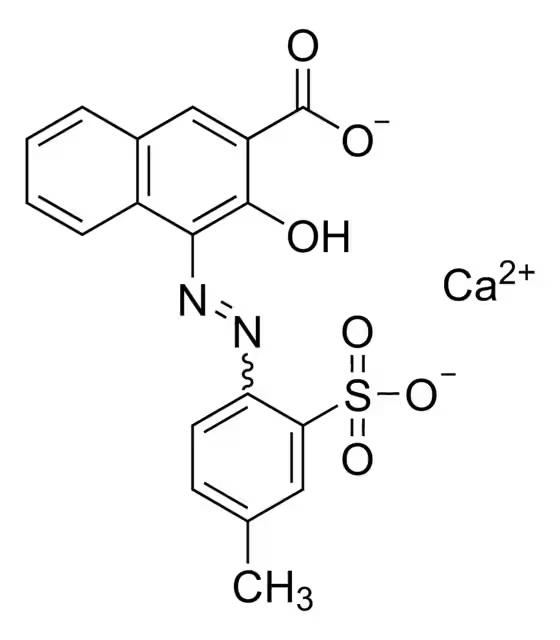Pigment Red 57:1 structure, CAS 5281-04-9