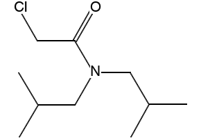 2-Chloro-N,N-bis(2-methylpropyl)acetamide structure, CAS 5326-82-9