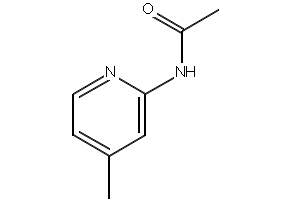 2-Acetylamino-4-methylpyridine structure, CAS 5327-32-2