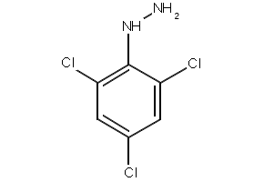 2,4,6-Trichlorophenylhydrazine structure, CAS 5329-12-4