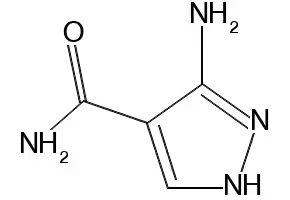 3-Amino-1H-pyrazole-4-carboxamide structure, CAS 5334-31-6