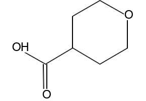 Tetrahydro-2H-pyran-4-carboxylic acid structure, CAS 5337-03-1