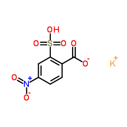 2-Carboxy-5-nitrobenzenesulfonic acid potassium salt structure, CAS 5344-48-9