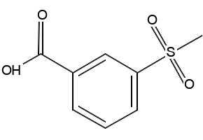 3-Methylsulphonylbenzoic acid structure, CAS 5345-27-7