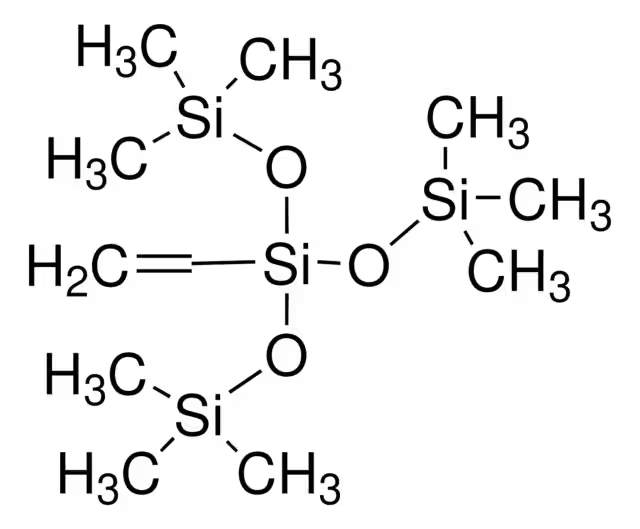 Vinyl tris(trimethylsiloxy)silane structure, CAS 5356-84-3