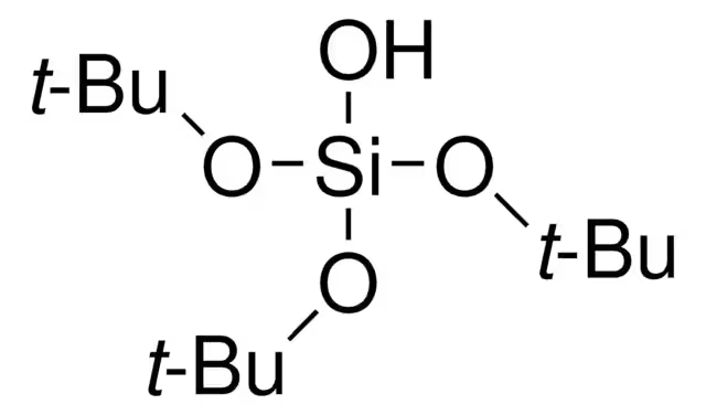 Tris(tert-butoxy)vinylsilane structure, CAS 5356-88-7