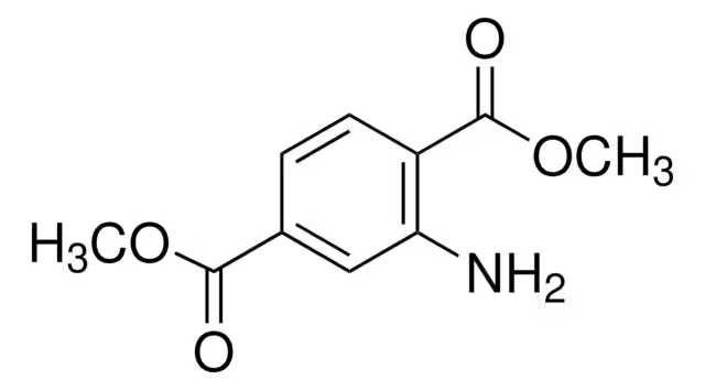 Dimethyl aminoterephthalate structure, CAS 5372-81-6