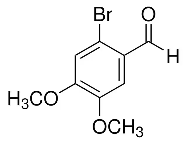 6-Bromoveratraldehyde structure, CAS 5392-10-9