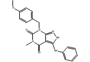 1-Methyl-1H-pyrazolo[3,4-d]pyrimidine-4,6(5H,7H)-dione structure, CAS 5401-15-0