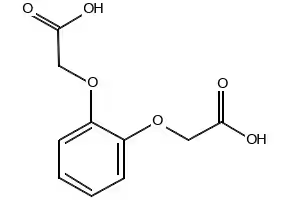 1,2-Phenylenedioxydiacetic acid structure, CAS 5411-14-3