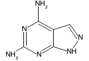 1H-Pyrazolo[3,4-d]pyrimidine-4,6-diamine structure, CAS 5413-80-9