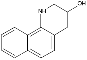 3-Hydroxy-1,2,3,4-tetrahydrobenzo[h]quinoline structure, CAS 5423-67-6
