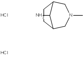 3-endo-8-Methyl-8-azabicyclo[3.2.1]octan-3-amine dihydrochloride structure, CAS 5424-16-8