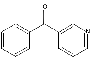 3-Benzoylpyridine structure, CAS 5424-19-1