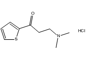 3-(Dimethylamino)-1-(2-thienyl)-1-propanone hydrochloride structure, CAS 5424-47-5