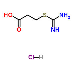 S-Carboxyethylisothiuronium chloride structure, CAS 5425-78-5