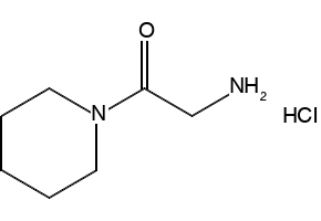 2-Amino-1-piperidin-1-ylethanone hydrochloride structure, CAS 5437-48-9