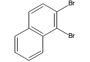1,2-Dibromonaphthalene structure, CAS 5438-13-1