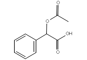 2-Acetyloxy-2-phenyl-acetic acid structure, CAS 5438-68-6