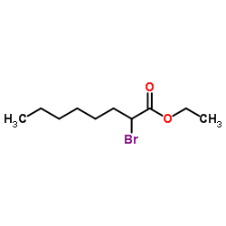 Ethyl 2-bromooctanoate structure, CAS 5445-29-4