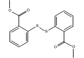 Dimethyl 2,2'-dithiobisbenzoate structure, CAS 5459-63-2