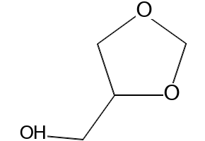 1,3-Dioxolane-4-methanol structure, CAS 5464-28-8