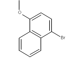 1-Bromo-4-methoxynaphthalene structure, CAS 5467-58-3