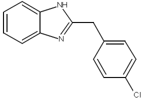 2-(4-Chlorobenzyl)benzimidazole structure, CAS 5468-66-6