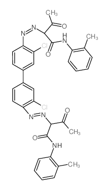 Pigment Yellow 14 structure, CAS 5468-75-7