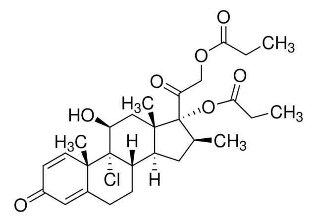 Beclomethasone dipropionate structure, CAS 5534-09-8