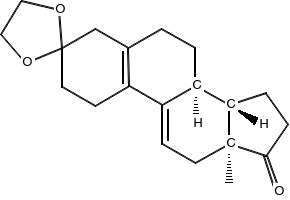 Estradiene dione-3-keta structure, CAS 5571-36-8