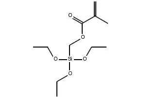 Methacryloxymethyltriethoxysilane structure, CAS 5577-72-0