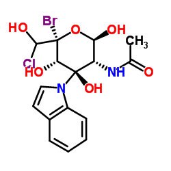 5-Bromo-4-chloro-3-indolyl N-acetyl-beta-D-glucosaminide structure, CAS 5609-91-6