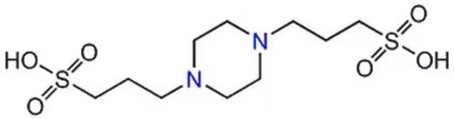 1,4-Piperazinedipropanesulfonic acid structure, CAS 5625-56-9